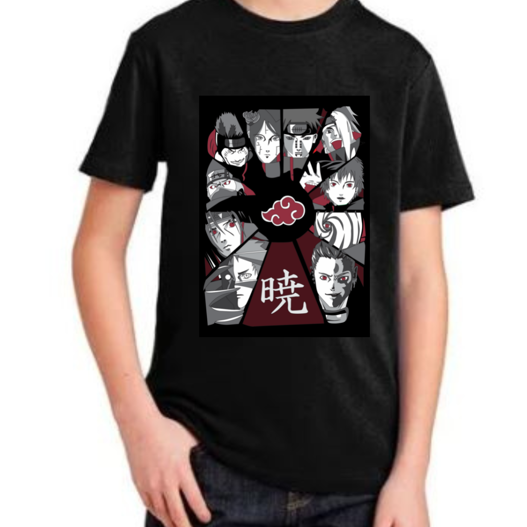 Camiseta Unissex Estampa Akatsuki